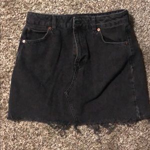 Top shop denim skirt